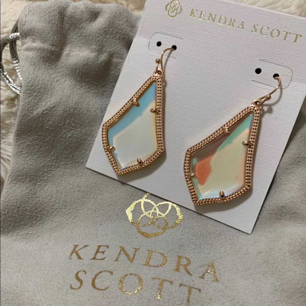 Kendra Scott Alex earrings- Dichroic glass